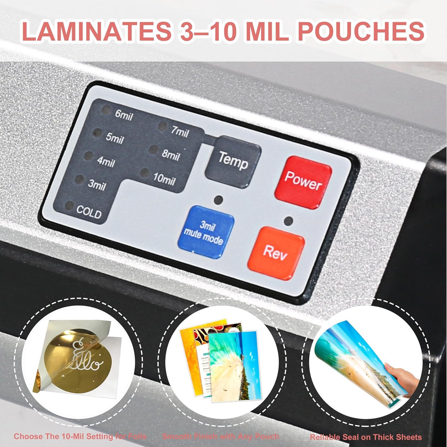 Ultra Fast Commercial 6-Roller Laminator