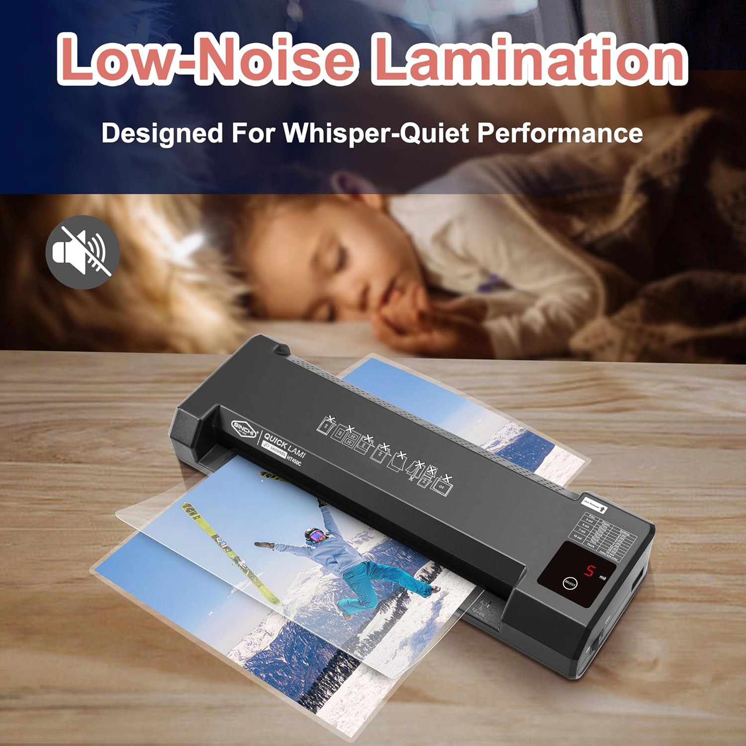 4-Roller Laminator & Foil Applicator with LED Touch Panel 