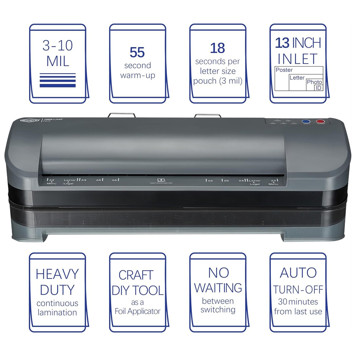 4-Roller Commercial Laminator & Foil Applicator 