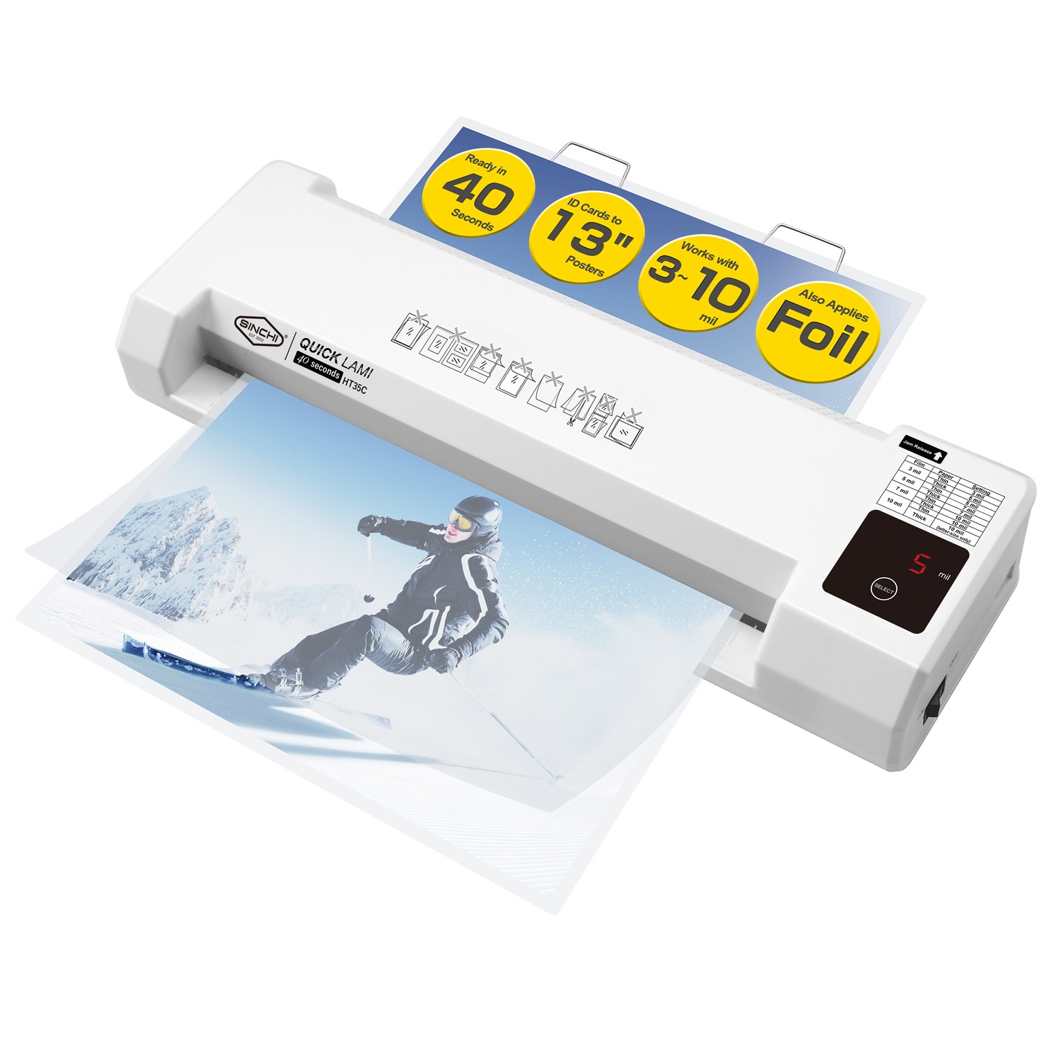 2-Large-Roller Laminator with LED Touch Panel (13-inchi / A3-size)