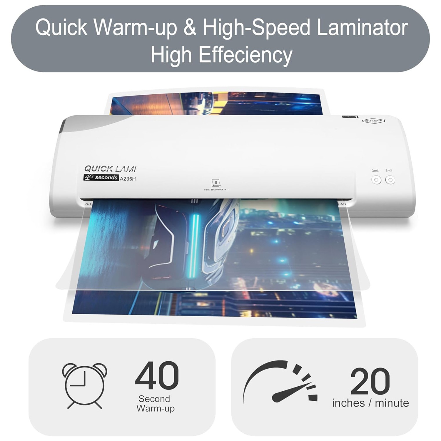 Premium 2-Roller  Laminator (13-inch / A3-size)