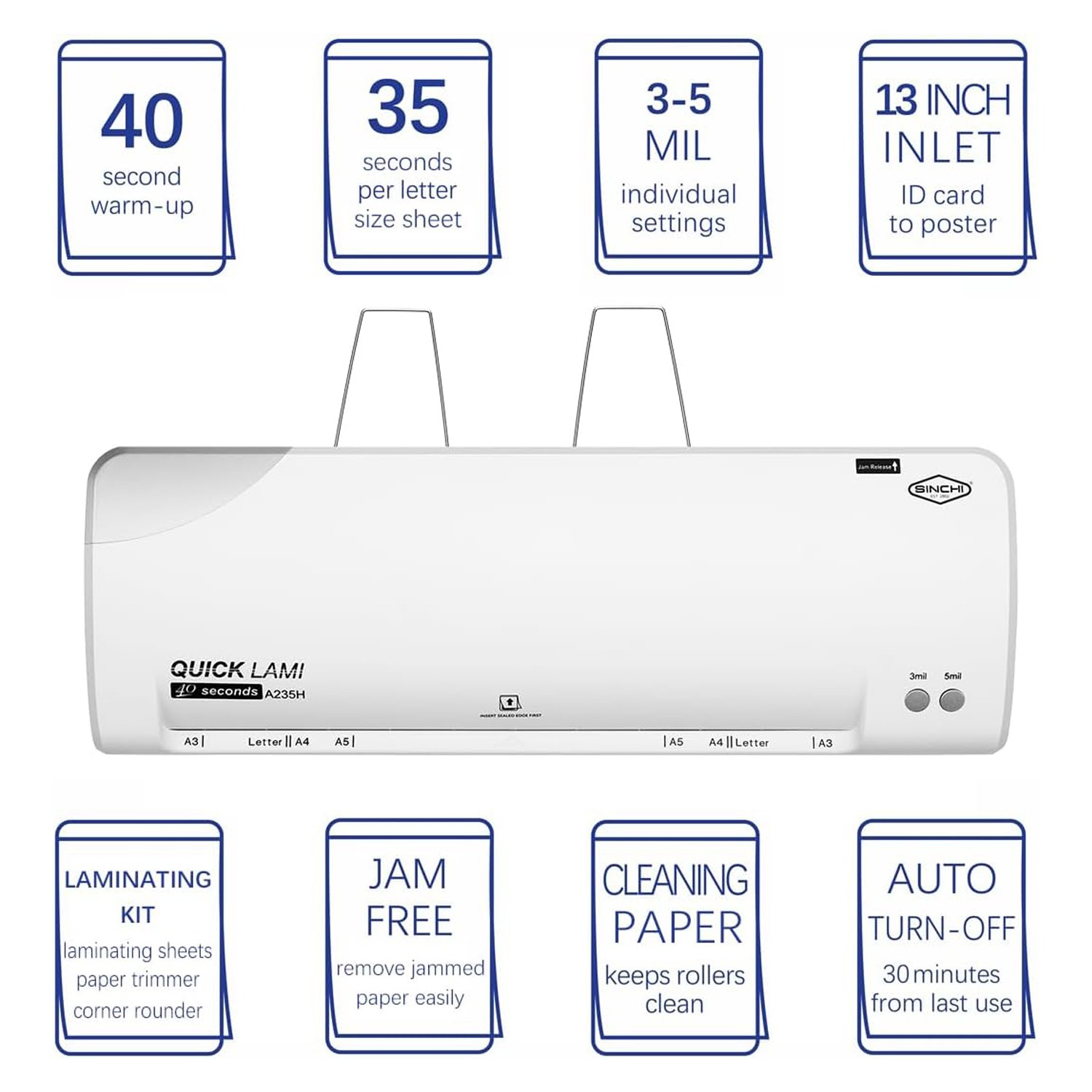 Premium 2-Roller  Laminator (13-inch / A3-size)