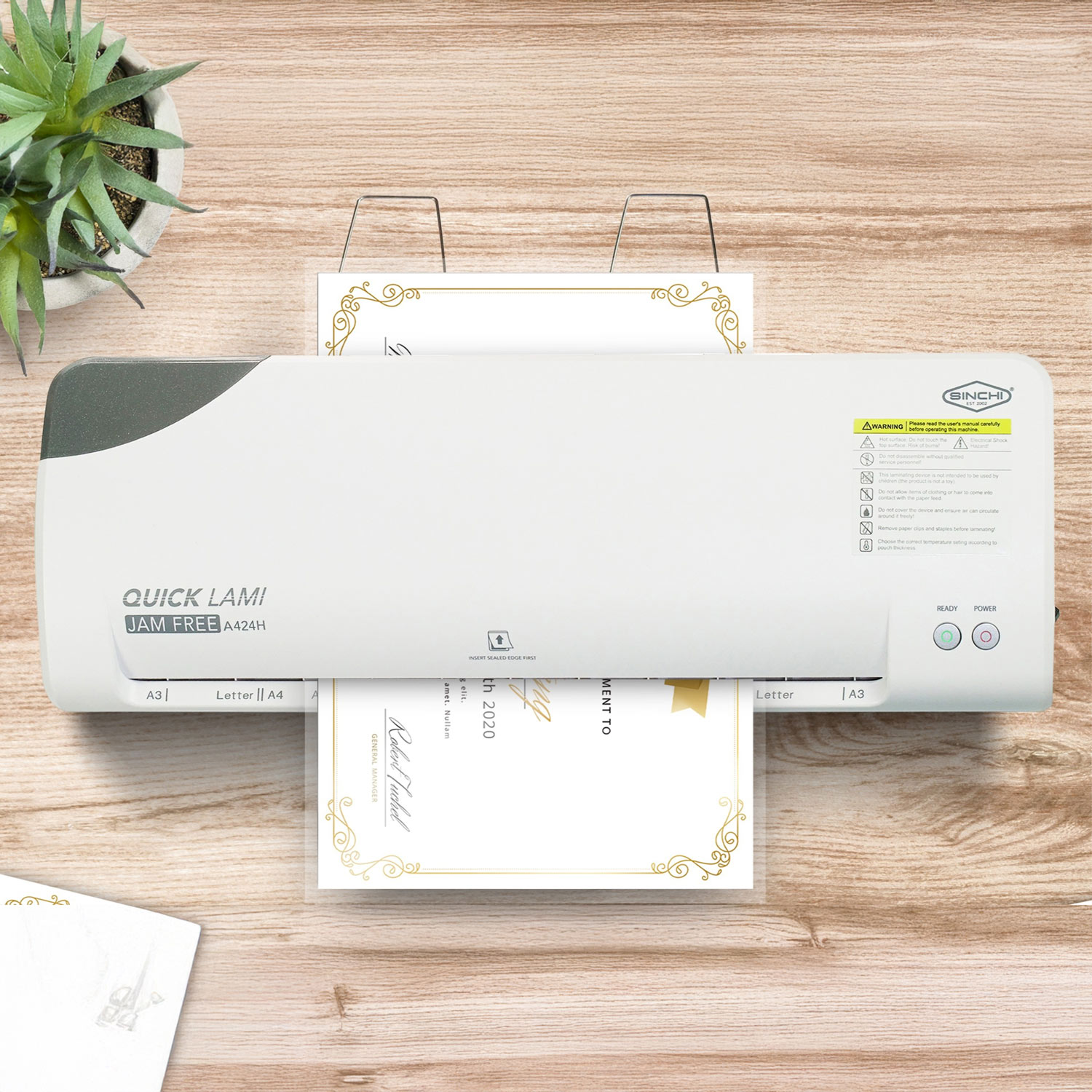 4-Roller Laminator (9-inch / A4-size)