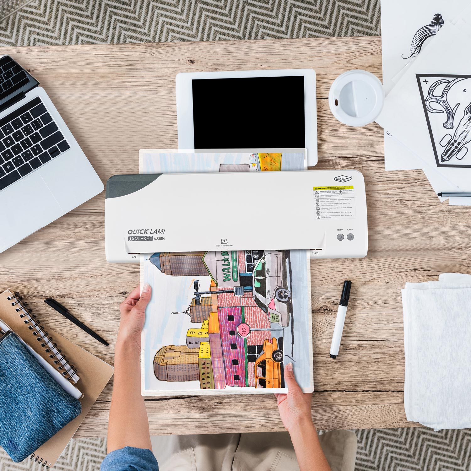 4-Roller Laminator (13-inch / A3-size) 